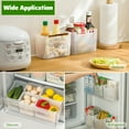 thumbnail image 6 of Yayun Refrigerator Organizer Box, Plastic Translucent Containers for Storage, Space-saving Refrigerator Side Door Organizer for Fridge Kitchen Fruits, Vegetables Storage (Clear, 7"x4"x5"), 6 of 8