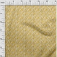 thumbnail image 3 of oneOone Rayon Yellow Fabric Text Sewing Craft Projects Fabric Prints By Yard 56 Inch Wide, 3 of 5