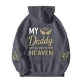 thumbnail image 6 of Bibifish Womens Drawstring Hoodies With Letter Print Angel Wing Sleeve Hoodies With Pocket Oversized Fit Casual Memorial Daily Wear Hoodies, 6 of 6