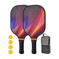 thumbnail image 2 of Pickleball Paddles Pickleball Racquets Includes 2 Rackets 4 Pickleballs Comfort Grip Professional Pickle Ball Racket for Kids Style M, 2 of 8