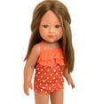 thumbnail image 2 of 18 Inch Doll Clothes- Orange Dotted  Swimsuit Fits 18 Inch Kennedy and Friends Dolls and Other 18 Inch Dolls, 2 of 3
