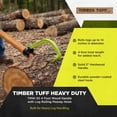 thumbnail image 2 of Timber Tuff TMW-30 4 Ft. Wood Handle Logging Forestry Log Rolling Cant Hook Tool, 2 of 10
