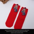 thumbnail image 6 of Christmas Socks Women Cotton Holiday Themed Festival Decoration Breathable Winter Warm Socks, Type 6, 6 of 9