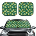 thumbnail image 2 of Fotbe Tropical Fruit 2-Piece Car Windshield Sun Shade | Sun Blocker for Car Windshield | Foldable Automotive Interior Accessories for Sun Protection-Small, 2 of 7