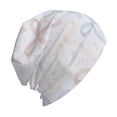 thumbnail image 3 of Adult Knitted Cap 11 X 10.6 In Two-Layer Design Breathable Light Dry And Easy Care Covering All Antiskid Anti-Wrinkle Romantic Thin Vintage Lace Ribbon Bow Pattern, 3 of 8
