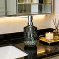 thumbnail image 4 of Glass Soap Dispenser Refillable Pump Bottle | Hand Wash Lotion Dispenser for Kitchen Bathroom | Smooth Non-Drip Stainless Steel Pump | Leak-Proof Shampoo Body Wash Container, 4 of 6