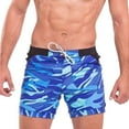 thumbnail image 1 of Maillots de Bain Courts Imprimés à Séchage Rapide pour Hommes avec Doublure en Mesh, 1 of 2