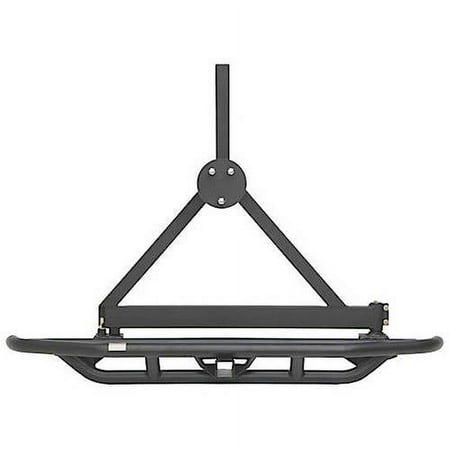 N-Fab Inc J8776621 (2 Boxes) 87-06 Wrangler Yj/Tj Rear Bumper with Tire Carrier, Textured Black