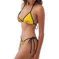 thumbnail image 2 of Lsque Sml Jeffy Pattern Women Two Piece Swimsuit Sexy Swimwear Halter String Triangle Bikini Sets, 2 of 6