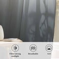 thumbnail image 6 of Grey Ombre Sheer Curtains 72 Inch Length, Light Filtering Voile Curtain Panel, Gray White Gradient Modern Abstract Art Rod Pocket Drapes Window Treatments for Living Room Bedroom 52"x72", 6 of 9