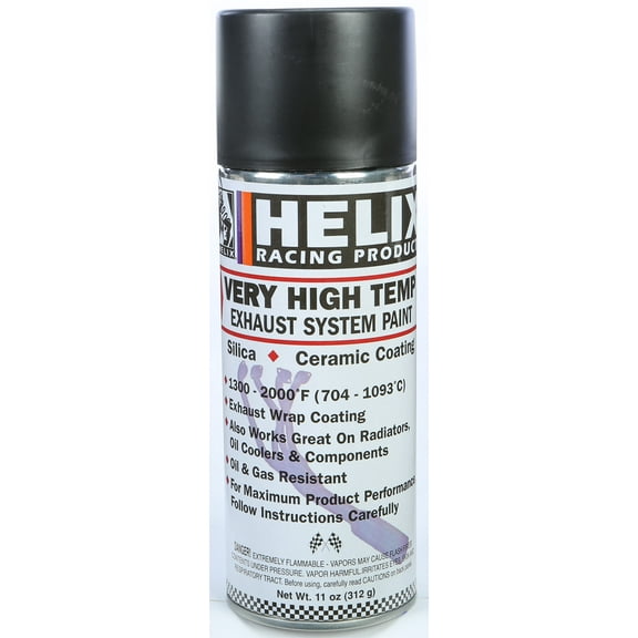 Helix Racing Products  165-1020; Paint-Hi Temp Exhaust Black 11-Ounce