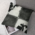 thumbnail image 7 of nygtbtfer (Not Real) Throw Pillow Covers Set of 2, Patchwork Cow Fur Print Decorative Pillow Covers for Bed Sofa, Farm Animal Pillow Covers, Western Cushion Cases, Grey White, 7 of 7