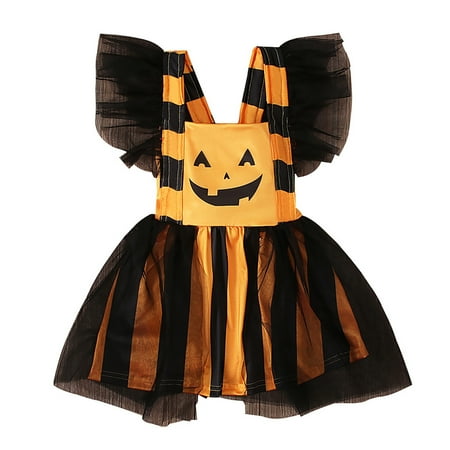 

Girls Long Sleeve Romper Bodysuits Cartoon Pumpkin Suspenders Skirts Outfits Girls Dresses with Short Sleeves Smocked plus Size Tween Dresses Dresses with Sleeves for Girls Kids Christmas Dresses Baby