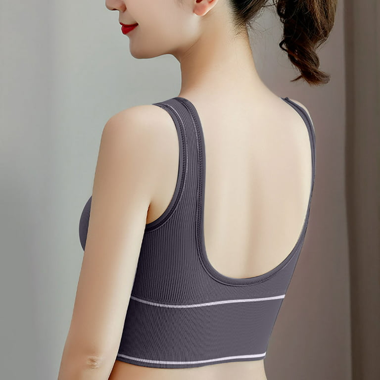 Sports Bars for Women, Beautiful Back Letter U-shaped Sling Sports Yoga  Vest Chest Pad Tube Without Steel Wrapped Chest Underwear, Minimizer Bra  for
