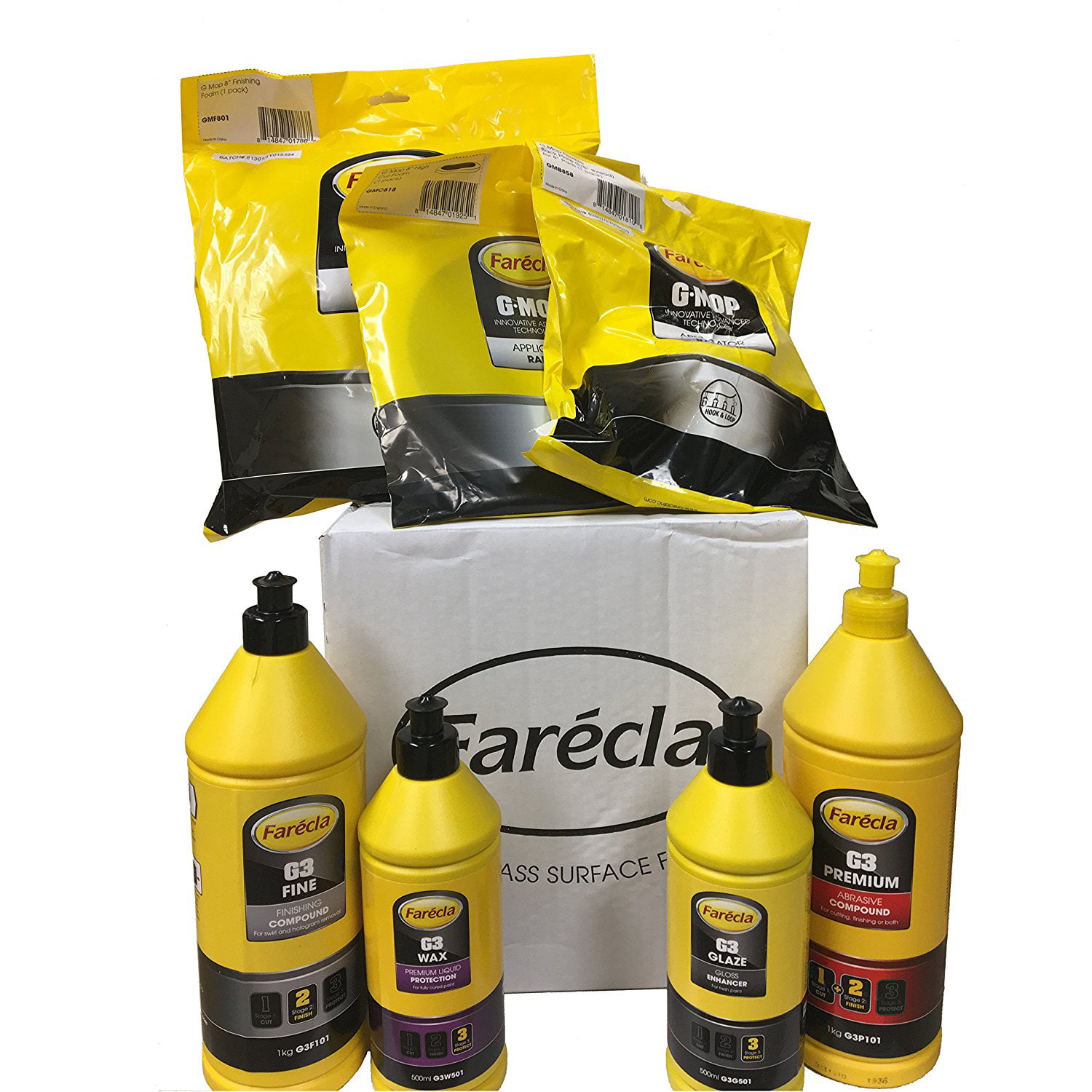 Farecla G3 Starter Kit Includes G3 Premium Abrasive Compound, G3 Fine  Finishing Compound G3 Glaze Gloss Enhancer, 500 ml - Walmart.com