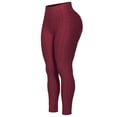 thumbnail image 5 of MixMatchy Women's High Waist Textured Butt Lifting Slimming Workout Leggings Tights, 5 of 6
