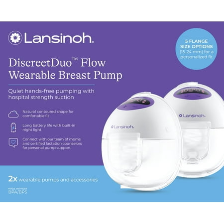 Discreet Duo Flow Wearable Breast Pump - 2CT
