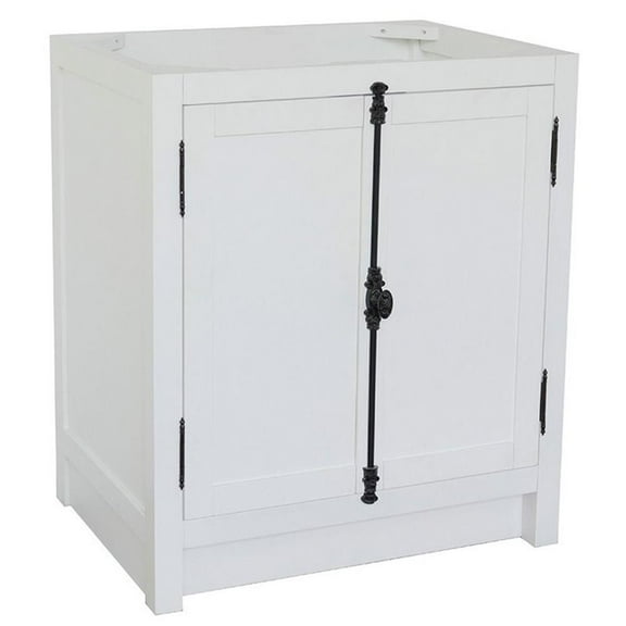 Bellaterra Home 30" Single vanity in Glacier Ash finish - cabinet only