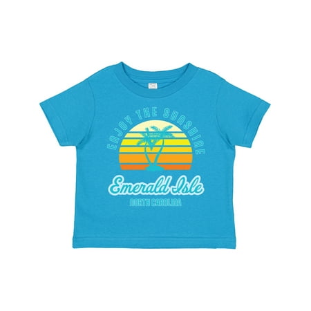 

Inktastic Summer Enjoy the Sunshine Emerald Isle North Carolina Blue Gift Toddler Boy or Toddler Girl T-Shirt