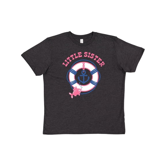 Inktastic Nautical Little Sister Youth T-Shirt