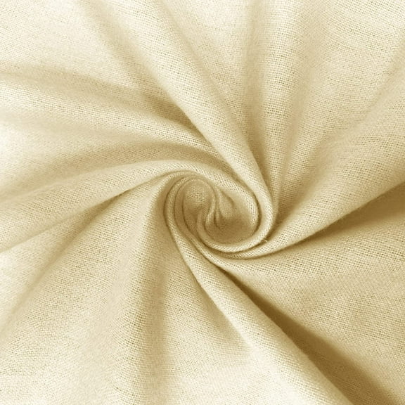 Natural Organic Cotton Flannel Fabric 60" Wide Soft Warm, Sold by Yard in continous Yards