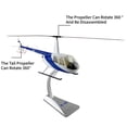 thumbnail image 4 of APPLAYERR Die Cast Alloy Robinson R44 Raven Helicopter Model 1:32 Scale 37cm x 42cm for Desktop Decor Display Stand Gift, 4 of 7