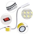 thumbnail image 3 of AC110-250V 12 LED Luz de trabajo magnética Lámpara USB flexible para máquina de coser Enchufe estadounidense, 3 of 8