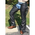 thumbnail image 1 of Tahoe Smooth USA Leather Show Chaps - X-Large / Black, 1 of 2