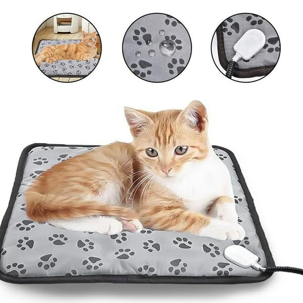 Almohadilla Calefactora Eléctrica Resistente A Masticar Para Perros Y Gatos, Estera De Temperatura Ajustable, Característica Impermeable Para Casa