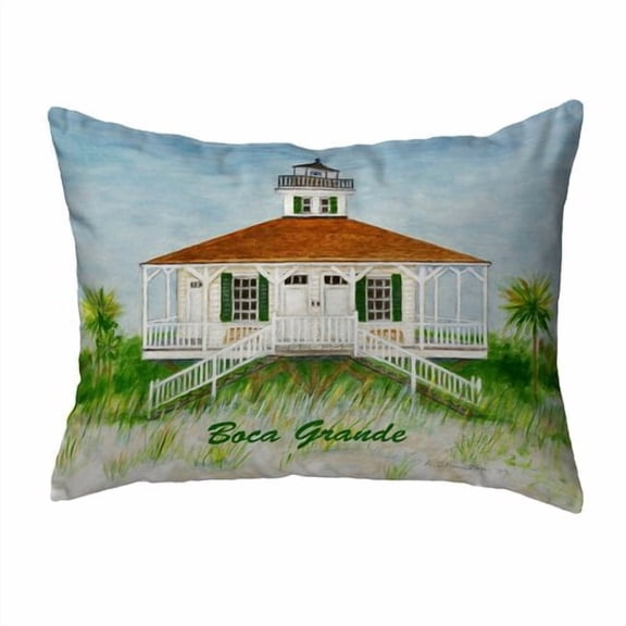 Boca Grande Lighthouse Indoor/Outdoor Lumbar Pillow