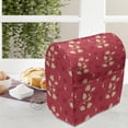 thumbnail image 4 of Floral Lounger Chair Bag, Spring Essential Silhouette Style Abstract Wild Flowers and Leaves, High Capacity Storage with Handle Container, Lounger Size, Dark Coral Vermilion, by Ambesonne, 4 of 5