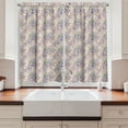 thumbnail image 2 of Ambesonne Spring Kitchen Curtains, Farm Flower Lilacs Bloom, 55"x39", Lilac Blue and White, 2 of 3