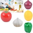 thumbnail image 2 of Contenedor de cebolla, Fruta, Conservación de verduras, Cebolla, Limón, Pimienta Verde, Tomate, Ajo Contenedor de Conservación de Frigorífico, Juego de 5 piezas, 2 of 3