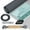 Gray, variant on 48x117 inch Windows and Screen Door Replacement Repair Kit with Tool Set for Easy Installation, Black