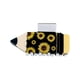 thumbnail image 1 of Decoraciones navideñas Fiudx Clip de PVC forma de lápiz con estampado de cara sonriente leopardo y girasol, 1 of 2