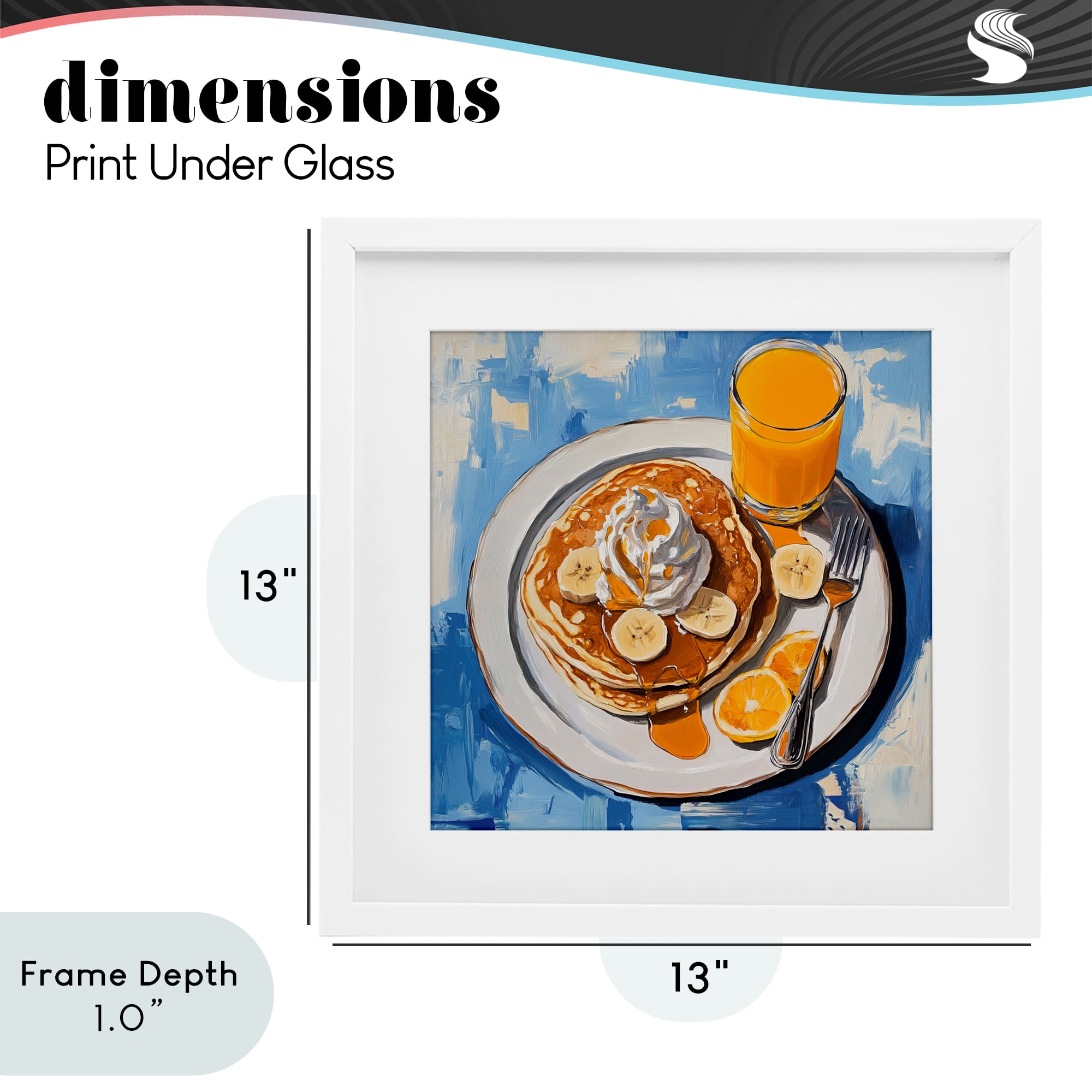 Stupell Industries Banana Bliss Sunshine White Framed Print Under Glass, design by Tina LeCour