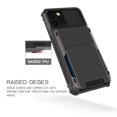 thumbnail image 4 of Cowithday Wallet Rugged Case for iPhone 15, iPhone 15 Cover, Card Holder Slot Heavy Duty Military Grade Shock Absorption Drop Proof Phone Case Cover for Apple iPhone 15 6.1 inch, Blue, 4 of 9