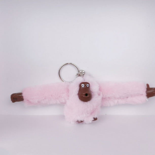 Colgante de bolso de mono de peluche, bolso de mensajero, mochila, llavero, muñeco colgante, llavero