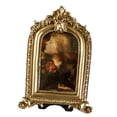 thumbnail image 4 of Marco de fotos europeo, elegante marco de resina de 6,35 x 9,5 cm, dorado, para decoración del hogar y dormitorio., 4 of 9