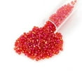 thumbnail image 3 of Miyuki Delica Seed Bead 11/0 Transparent Cherry Red AB, 3 of 4