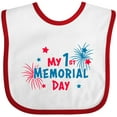 thumbnail image 3 of Inktastic My 1st Memorial Day Boys or Girls Baby Bib, 3 of 4