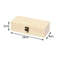 thumbnail image 1 of Jewelry Box Wooden Storage Box Pine Wood S/M/L Storage Wooden Box 1PC Craft Projects Desktop For Various DIY New S, 1 of 7