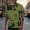 Green, variant on Short Sleeve Graphic Tees Patchwork Color Crew Neck Purple Tops Grunge Style Abstract T-Shirts True Classic Tees Men