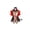 Red, variant on Halloween Pet Costume Set Adjustable Decor Top Hat & Cloak Holiday Cosplay Dress‑up Outfit Photo Prop for Cats and Small Dogs