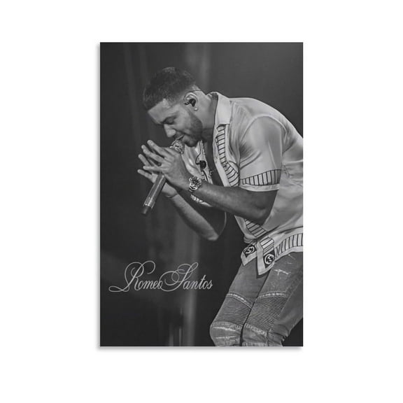 Romeo Santos 4 Canvas Poster Wall Decorative Art Painting Living Room Bedroom Decoration Gift
