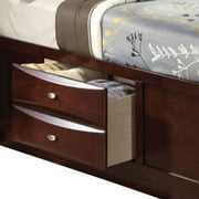 Acme Ireland Eastern King Bed with Storage in Espresso, Multiple Sizes