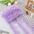 thumbnail image 3 of 10M Polyester Pleated Lace Trim Ruffled Lace Ribbon for Garment Accessories Lilac 2-3/8 inch(60mm) about 10.94 Yards(10m)/Set, 3 of 5