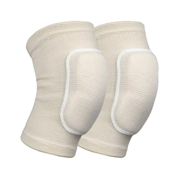 Eigraketly Rodilleras de esponja de amplia aplicación para deportes y voleibol, rodilleras deportivas para niños, disfraz Ropa Deportiva, Zapatos Blanco Como se muestra