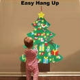 thumbnail image 5 of Gamexcel 4ft DIY Felt Christmas Tree with 36 Pcs Ornaments & 5m LEDs String Lights for Toddlers Christmas Wall Hanging Decor, 5 of 10
