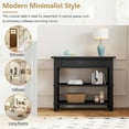 thumbnail image 5 of TREXM Retro Console Table with Drawer and Two Sturdy Shelves for Entryway, Living Room (Antique White), 5 of 9